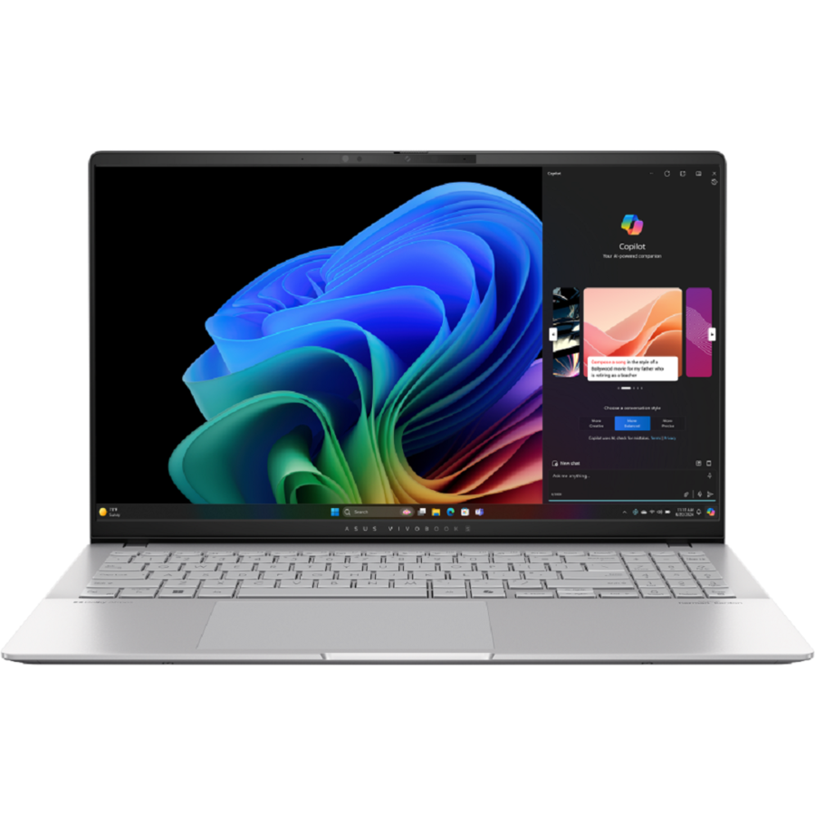 Laptop Vivobook S 15 OLED 15,6inch 120Hz OLED 3K Snapdragon X Elite 32GB 1TB Copilot+ Cool Silver