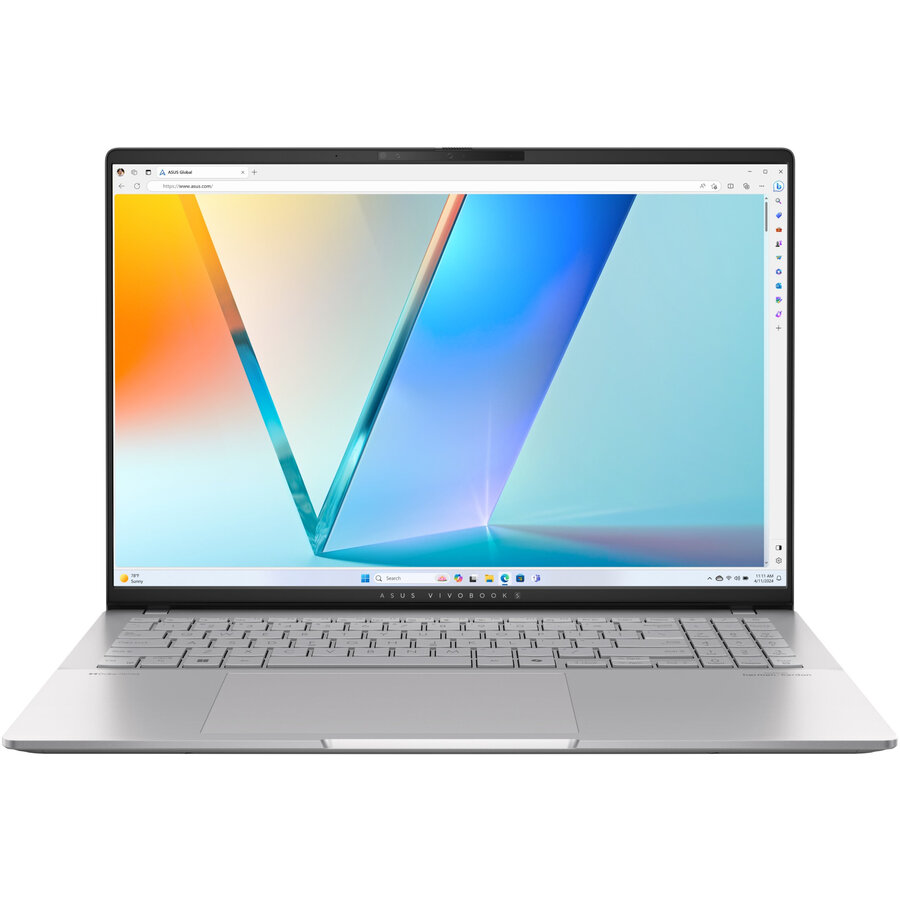 Laptop VivoBook S 3.2K 16 inch AMD Ryzen AI 9 HX 365 32GB 1TB SSD Windows 11 Home Silver