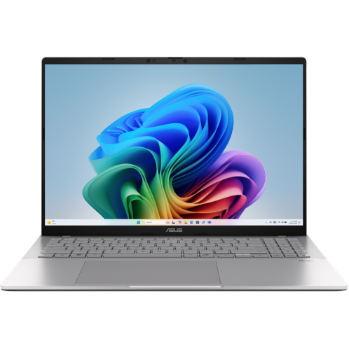 Laptop Vivobook S16 WQXGA 16 inch Qualcomm Snapdragon X 16GB 1TB SSD Windows 11 Pro Cool Silver