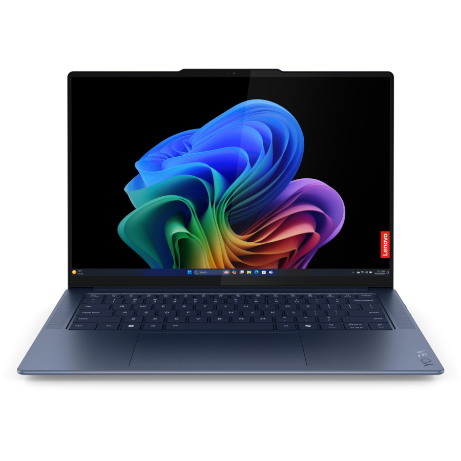 Laptop Yoga Slim 7 3K 14.5 inch Qualcomm Snapdragon X Elite 32GB 1TB SSD Windows 11 Home Cosmic Blue