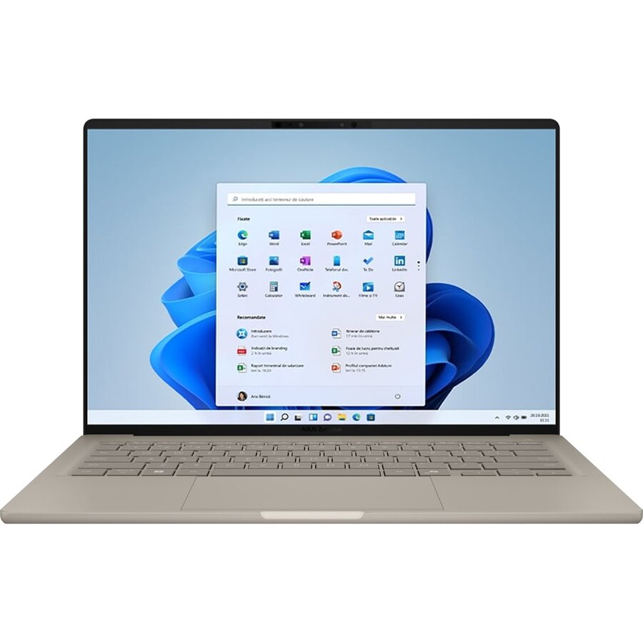 Laptop Zenbook A 14 inch OLED Qualcomm Snapdragon X1E-78-100 16GB 1TB SSD Windows 11 Zabriskie Beige