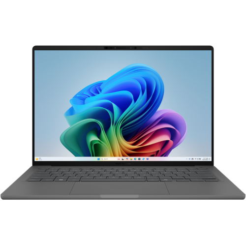 Laptop Zenbook A14 WUXGA 14 inch Qualcomm Snapdragon X X1-26-100 32GB 1TB SSD Windows 11 Pro Iceland Gray