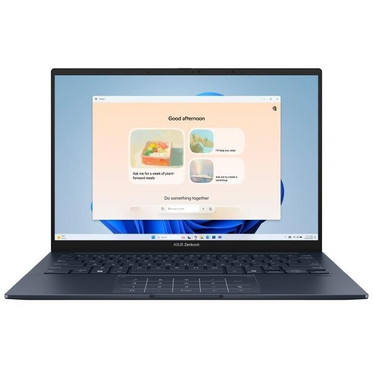 Laptop ZenBook UX3405CA 14 inch 2.8K Intel Core Ultra 7 255H 32GB 1TB PCIe Windows 11 Blue