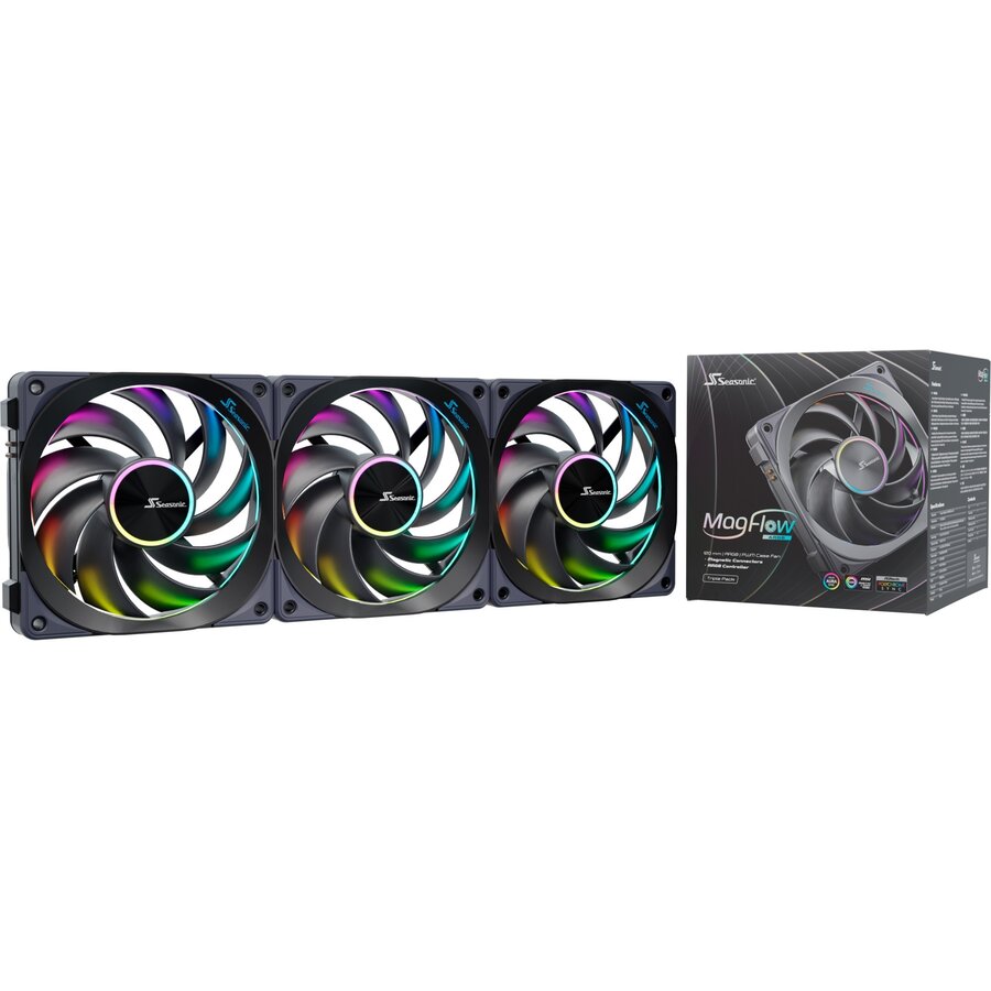 MagFlow ARGB, case fan (black, 3-fan kit)