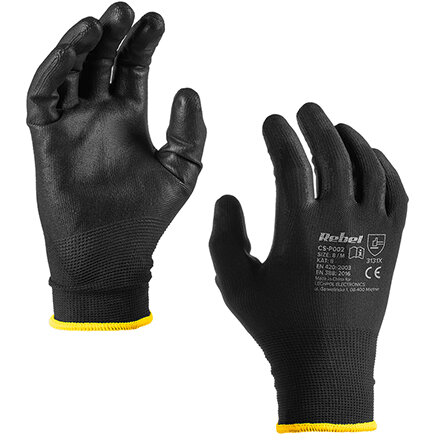 MANUSA LUCRU POLIURETAN MARIME 8 / M SET 12 BUC REBEL