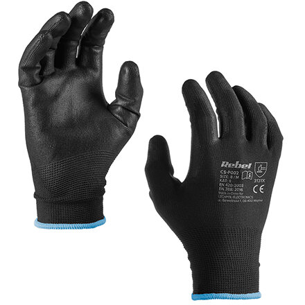 MANUSA LUCRU POLIURETAN MARIME 9 / L SET 12 BUC REBEL