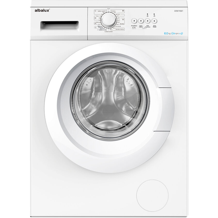 Masina De Spalat Rufe AXW1061 Clasa D 1000Rpm 23 Programe Capacitate 6Kg Alb