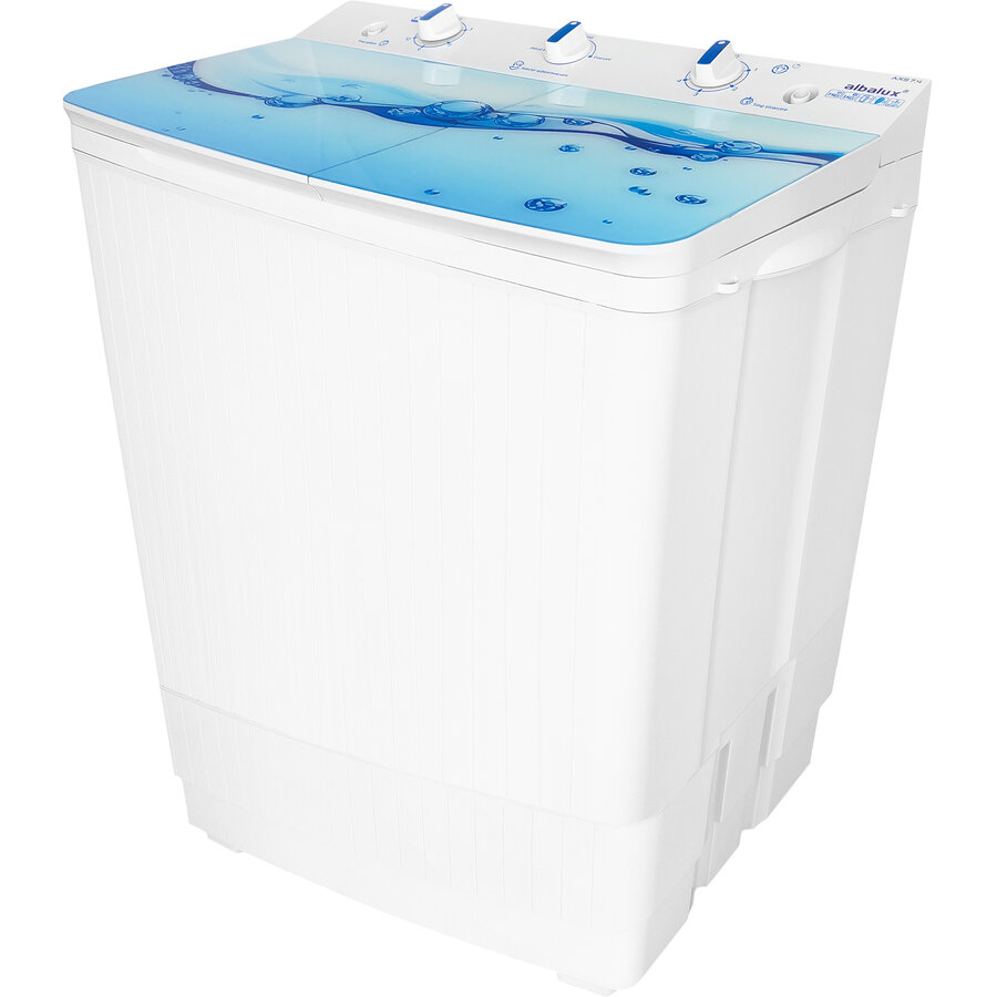 Masina de Spalat Rufe Semiautomata AXS 7.9 Putere Spalare 300W Stoarcere 148W Alb