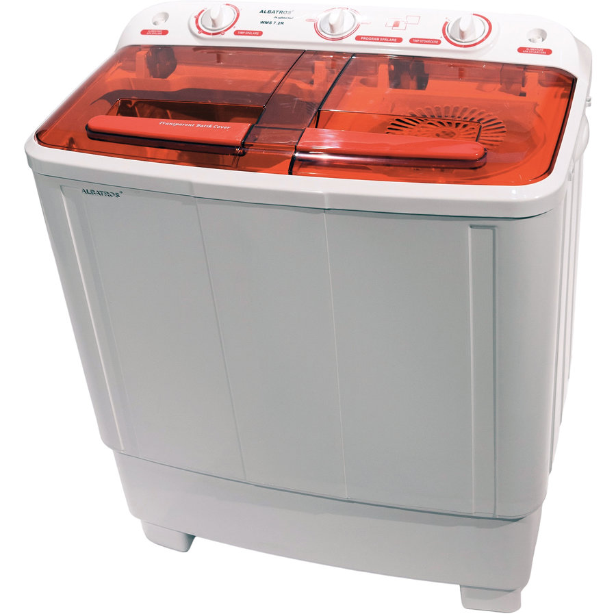 Masina de Spalat Rufe Semiautomata WMS 7.2R Capacitate spalare 6.8kg Capacitate Stoarcere 5.5Kg Alb