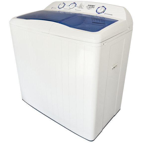 Masina de Spalat Rufe Semiautomata WMS10.3 Capacitate Rufe Uscate 10Kg Capacitate Rufe Stoarcere 5Kg Alb/Albastru