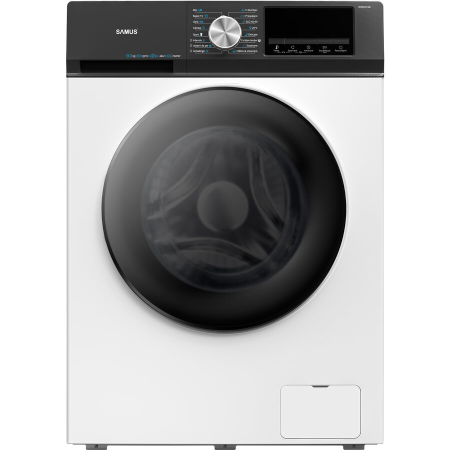 Masina de Spalat Rufe WSEDI9148 9Kg Display LED 16 Programe 1400Rpm Clasa A Volum 60L Alb
