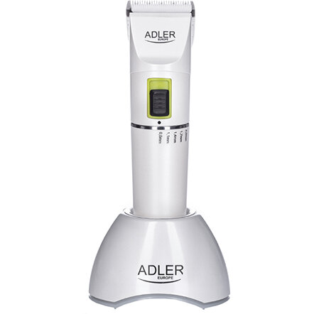 Masina de Tuns Profesionala AD 2827 fara Fir Lame Ceramice cu Acumulator si Incarcator 40W Alb