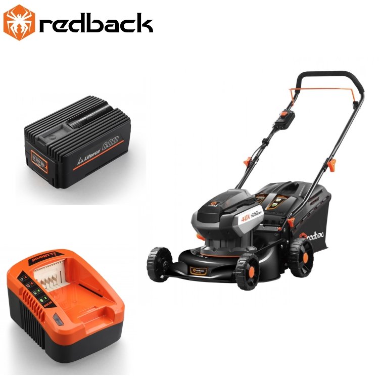 Masina de Tuns Gazonul E142C Latime Lucru 42CM + Acumulator EP60 40V/6Ah + Incarcator EC50 40V/5A Negru