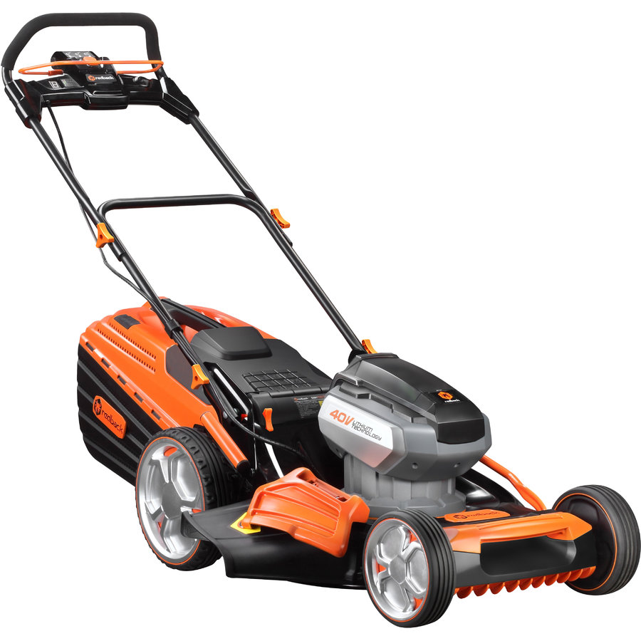 Masina de Tuns Gazonul E148C Acumulatori 40V 470mm 60l Reglaj Central Solo Negru/Portocaliu