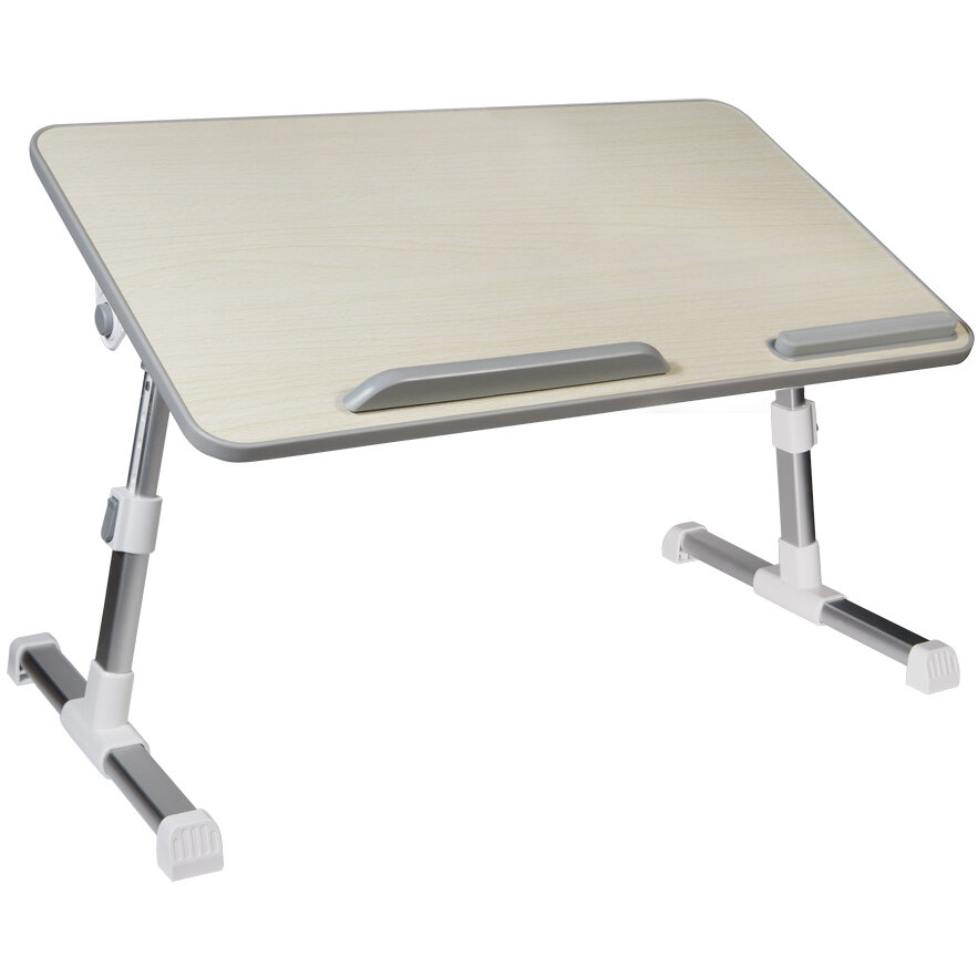 Masuta Notebook 17inch 52x30x1.2cm Inaltime Reglabila 24-32cm Inclinare Ajustabila Pana La 30grade Stopper Laptop Armrest/Opritor Mouse Silicon Negru