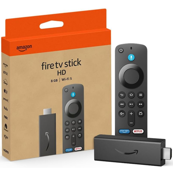 Media player Fire TV Stick HD (2024) Alexa Voice Remote Wi-Fi Negru
