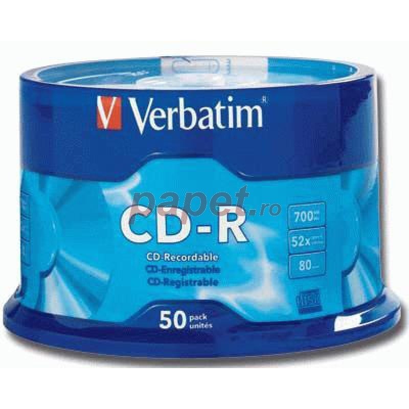 Mediu optic Blank CD-R Datalife 52X 700MB 50 bucati