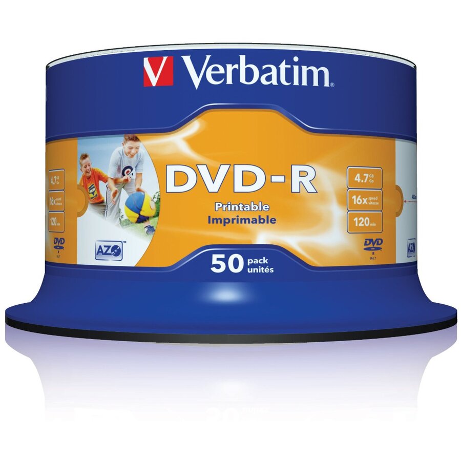 Mediu optic BLANK DVD-R SL 16X 4.7GB 50 bucati
