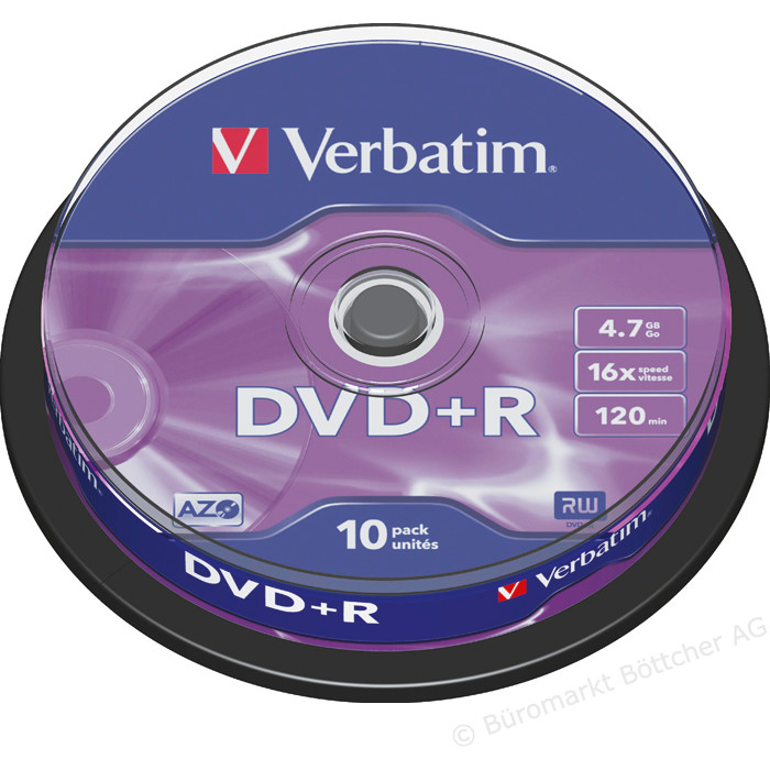 Mediu optic DVD+R pack 10 bucati