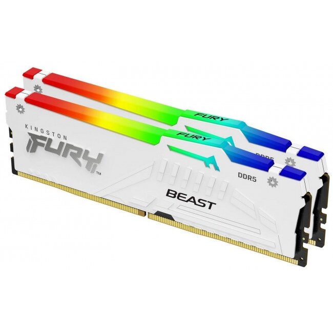 Memorie Fury Beast Alb RGB EXPO 32GB  Dual Channel  6000MHz DDR5 CL36 DIMM