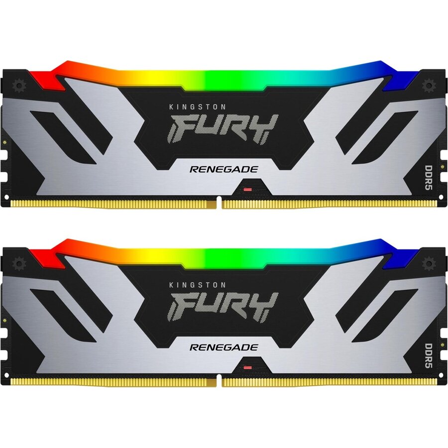 Memorie Fury Renegade RGB Silver 96GB (2x48GB) DDR5 6400MHz Dual Channel Kit
