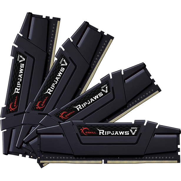 Memorie RipjawsV 32GB Black (4x8GB) DDR4 3200MHz CL16 Quad Channel Kit