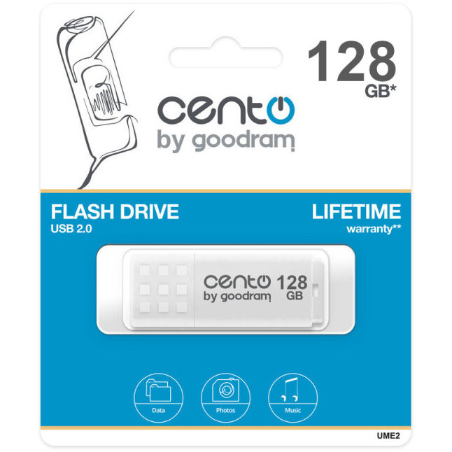 Memorie USB 128GB USB 2.0 White