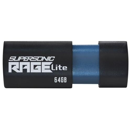 Memorie USB 3.2 Supersonic Rage Lite 64GB Protectie Slide Negru