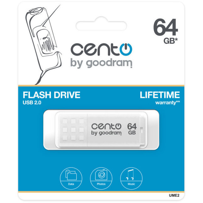 Memorie USB 64GB USB 2.0 White