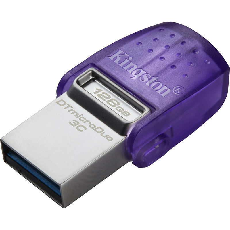 Memorie USB DataTraveler microDuo 3C G3 128GB USB-C 3.0 USB-A 3.0 Purple