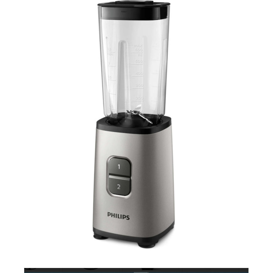 Mini Blender HR2604/80 350W 1L 2 Viteze Recipient On-the-go Gri/Negru