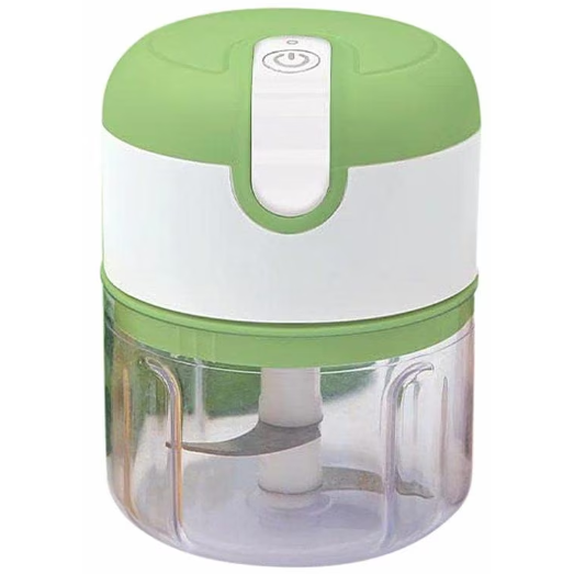 Mini Tocator Electric Livington 3 Sec Chopper 5385 1600 RPM Lame Otel Baterie Reincarcabila Alb/Verde