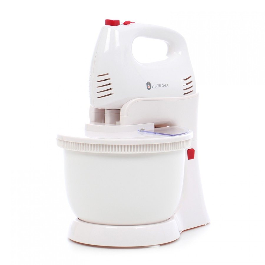 Mixer cu bol HM422W/R 300W Bol rotativ 5 Viteze + Turbo Alb