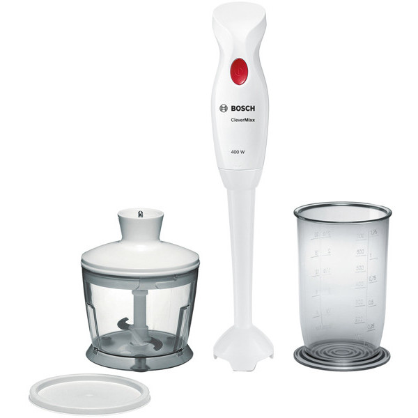 Mixer vertical MSM14200 Putere 400W Cutit cu 4 lame Picior blender detasabil Alb