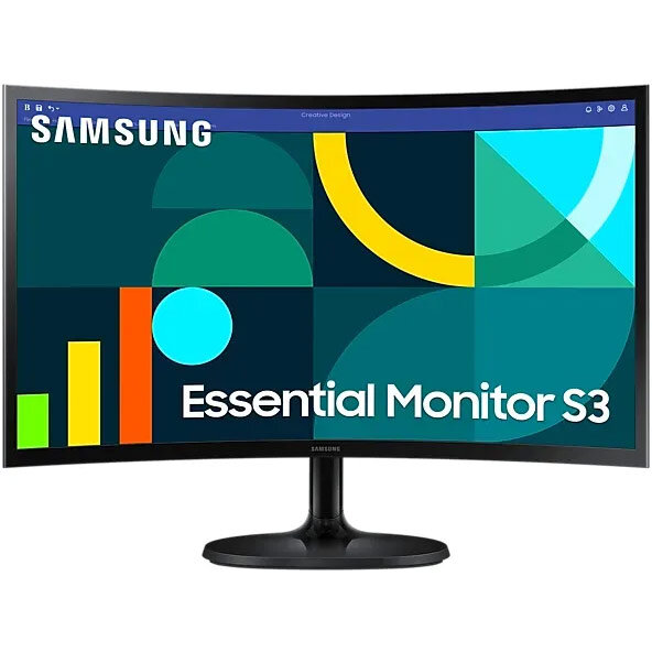 Monitor LED Curbat Essential S3 S36GD LS24D360GAUXEN 24 inch FHD VA 4ms 100Hz Black