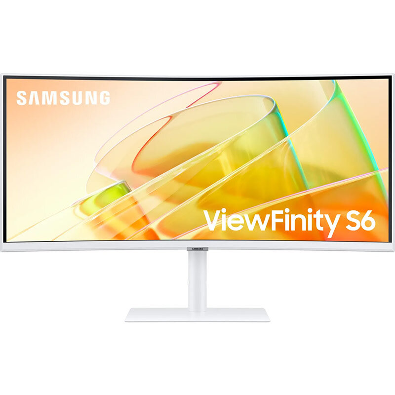 Monitor LED Curbat ViewFinity S6 S65TC 34 inch WQHD VA 5ms 100Hz White