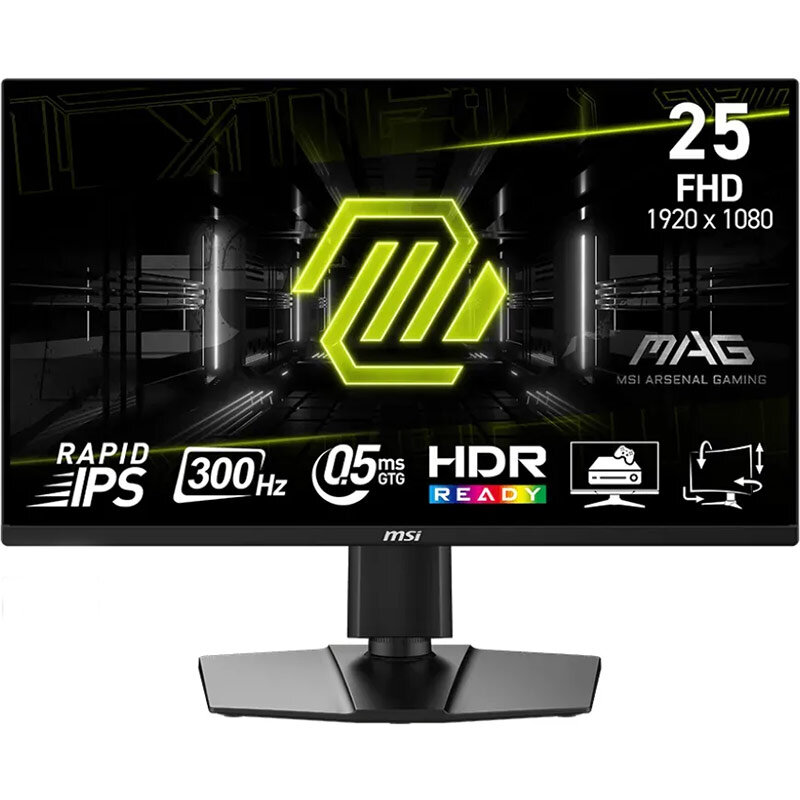 Monitor LED Gaming MAG 255PXF 24.5 inch Full HD IPS 0.5ms 300Hz Black
