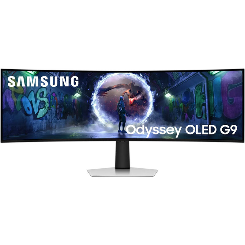 Monitor OLED Gaming Curbat Odyssey G9 G93SD LS49DG934SUXEN 49 inch DQHD 0.03ms 240Hz White