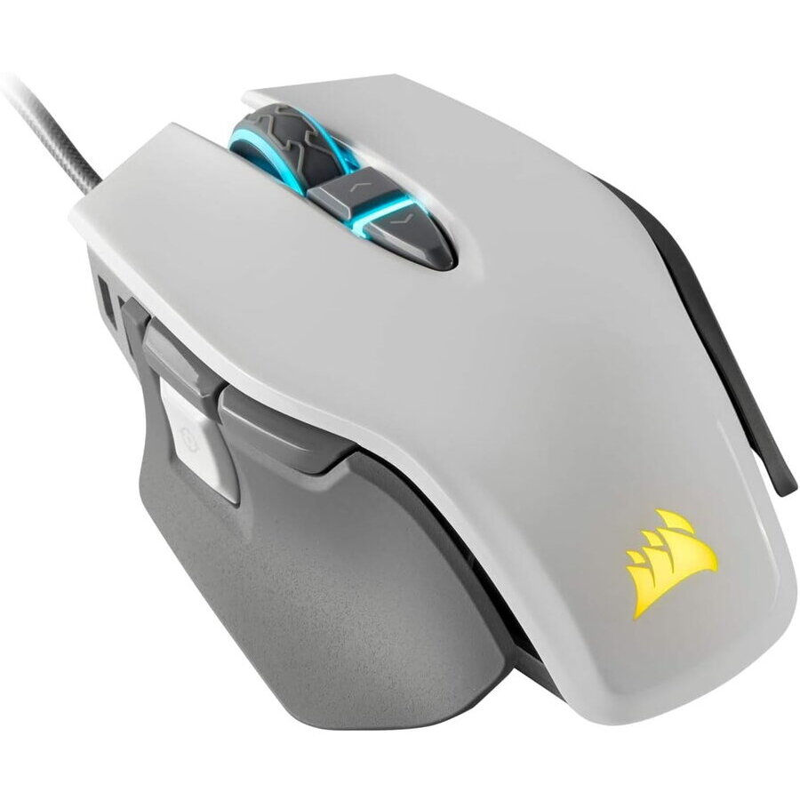 Mouse Gaming cu Fir M65 RGB Elite 18000DPI Alb