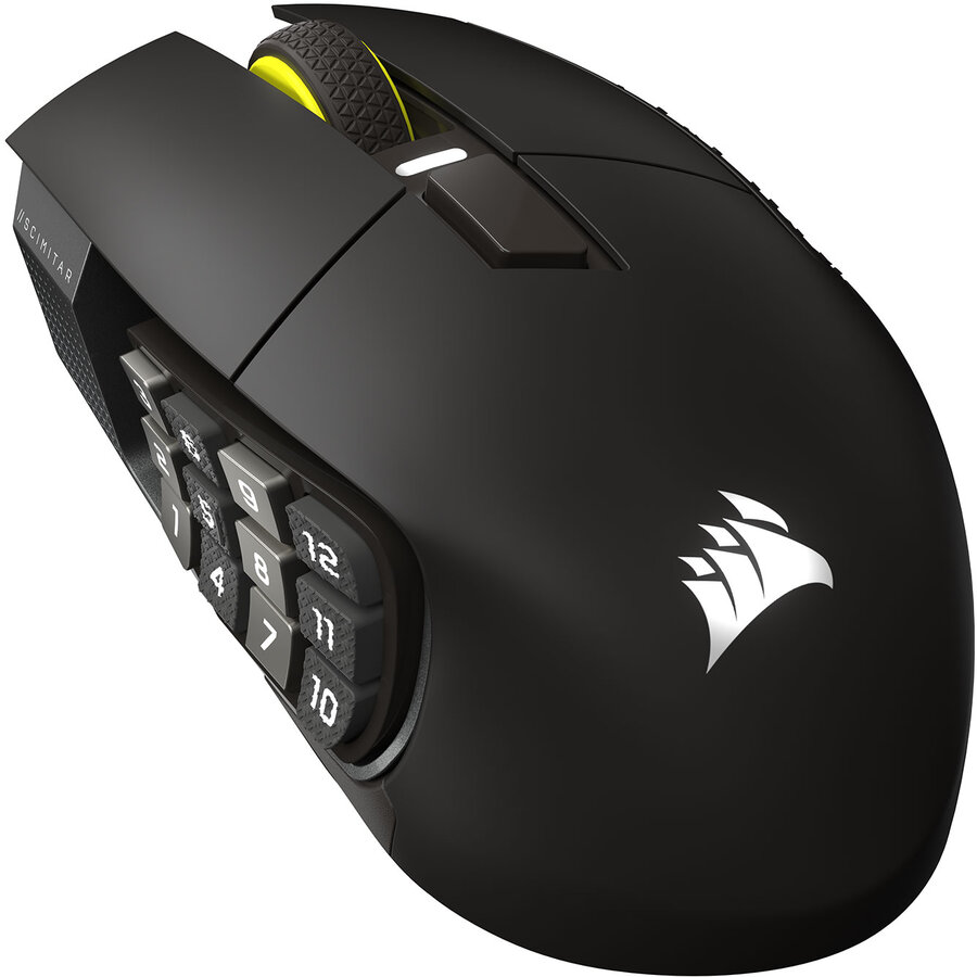 Mouse Gaming Scimitar Elite Wireless SE MMO 33000DPI Gun Metal