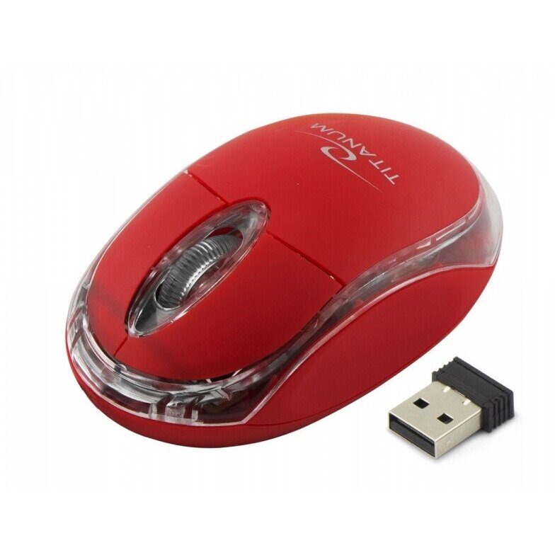 Mouse Optic Condor TM120R 3 Butoane 2.4GHz Usb 1000Dpi Wireless Rosu