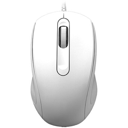 Mouse Optic Mysz 3D cu Fir 1200dpi Alb