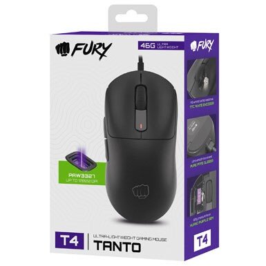 Mouse Tanto T4  RGB  12000dpi 1000Hz Optic  Negru