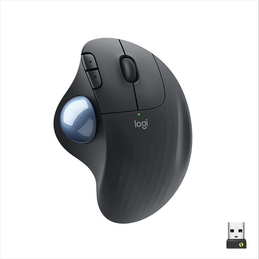 Mouse Wireless ERGO M575 For Business Trackball Grafit/Albasttru