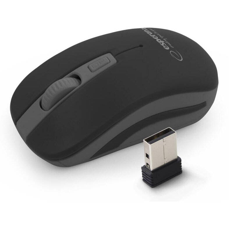 Mouse Wireless Esperanza Uranus EM126EK 2.4GHz 1600DPI Negru/Gri