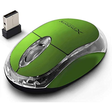 Mouse Wireless Harrier XM105G 2.4GHz 1000DPI Verde