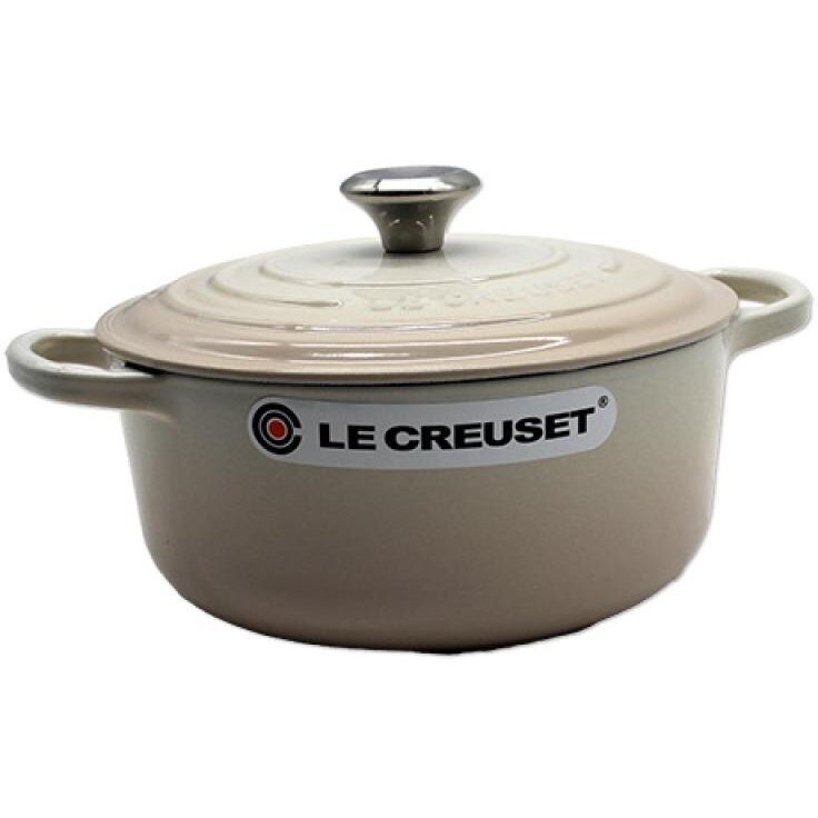 Oala Cu Capac Signature Roaster Round 20Cm Bej