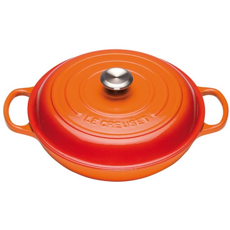 Oala Gourmet Professional 30Cm Cuptor 3.2L Rosu-Portocaliu