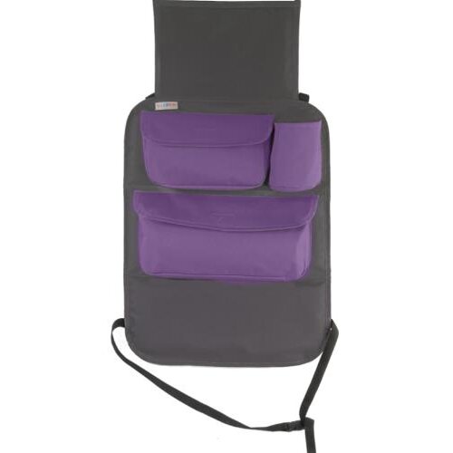 Organizator Auto cu Suport pentru Tableta Gri/Mov