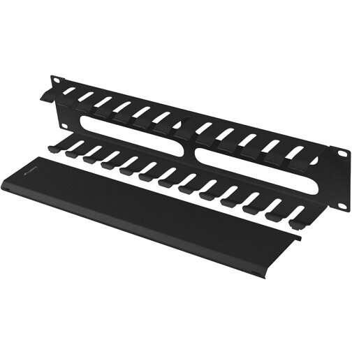 Organizator Cabluri 19inch 2U Black